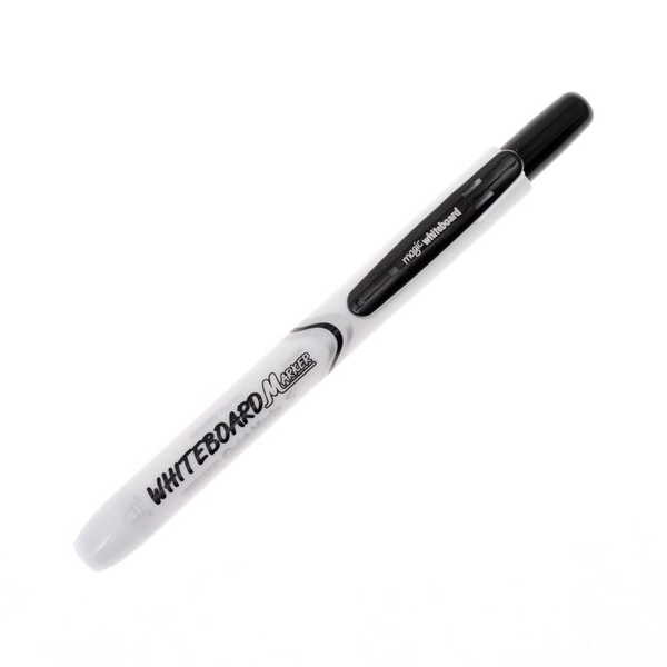 5 Pack Magic Clicky Whiteboard Pen Black Retractable dry erase