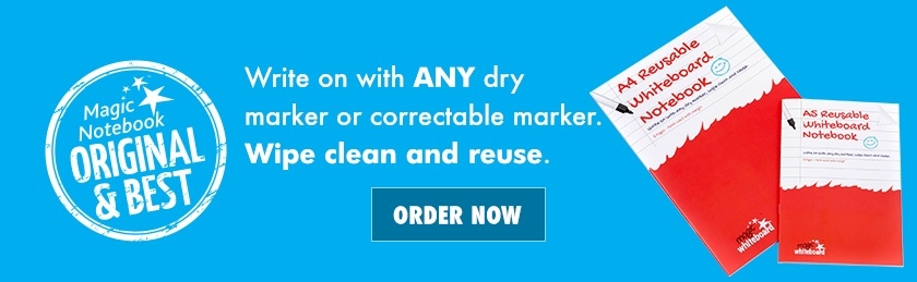 Reusable Whiteboard Notebooks 