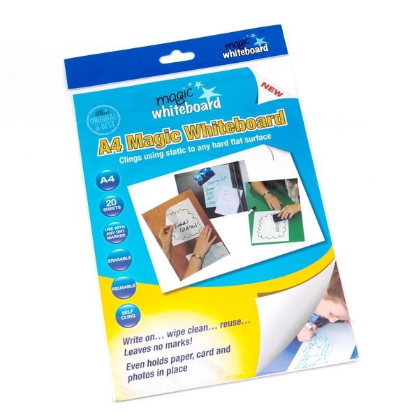 A4 Magic Whiteboard ™ WHITE Mini Whiteboard sheets 20 sheets