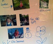 Peter Davis  We have been sticking photos and creating posters.