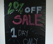 Magic Blackboard  Using Magic Blackboard to promote a sale
