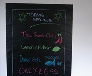 Magic Blackboard used for a menu in restaurants and pubs