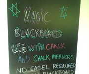 Magic Blackboard on a painted wall