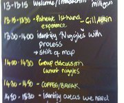 Agenda for a workshop  A distinctive and colourful alternative to a flipchart