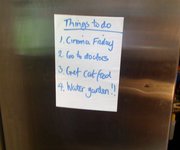 A4 version of Magic Whiteboard  Ideal for leaving notes on fridge