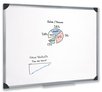 5 Star Magnetic Whiteboard Drywipe with Pen Tray and Aluminium Trim W1200xH900mm (4ft by 3ft)