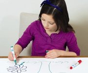 Magic Whiteboard used by children to draw on, then wipe clean