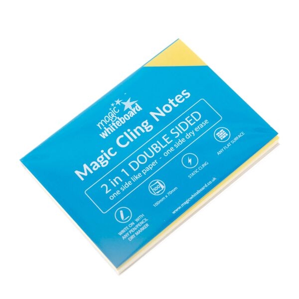 5 Pack 2 in 1 Yellow Magic Whiteboard Sticky Notes 100 sheets