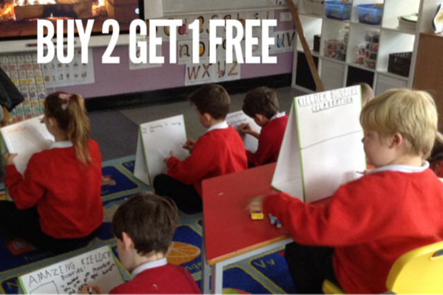 🇬🇧🧲 School Tabletop Whiteboards £19.99 | Folding School Table Top Magnetic Whiteboards