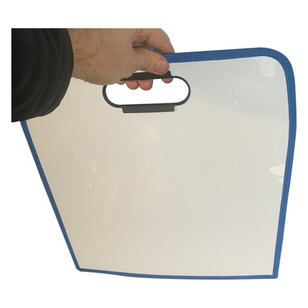 School Whiteboards with Handles | A4 Whiteboards & Clear Pocket Folder | Easy to Carry Whiteboards